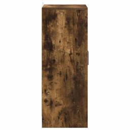 Berkfield Home Shoe Cabinet Smoked Oak 60x35x92 cm Engineered Wood in Brown - Size: 60 x 35 x 92 cm - thumbnail 6
