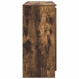 Berkfield Home Sideboard with Drawers Smoked Oak 100.5x35x76 cm Engineered Wood in Brown - thumbnail 7