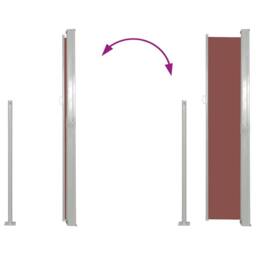 Berkfield Home Retractable Side Awning 140 x 300 cm Brown - thumbnail 5