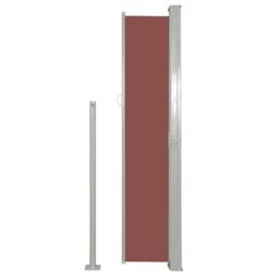 Berkfield Home Retractable Side Awning 140 x 300 cm Brown - thumbnail 4