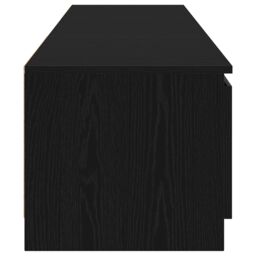 Berkfield Home TV Cabinet with LED Lights - Black Oak, 140x40x35.5 cm, Made from Engineered Wood - Size: 140x40x35.5 cm - thumbnail 8