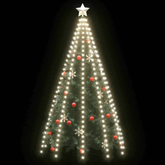 Berkfield Home Bright Christmas Tree Net Lights with 300 LEDs Cold White 300 cm - image 1