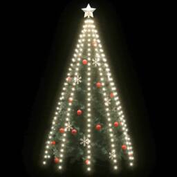 Berkfield Home Bright Christmas Tree Net Lights with 300 LEDs Cold White 300 cm - thumbnail 1