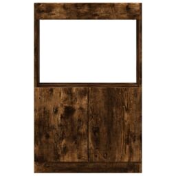 Berkfield Home Highboard Smoked Oak 63x33x100 cm Engineered Wood in Brown - Size: 63 x 33 x 100 cm - thumbnail 5