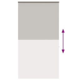 Berkfield Home Shower Roller Blind with Cassette 130x240 cm Fabric Width 126 cm in Grey - thumbnail 5