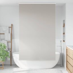 Berkfield Home Shower Roller Blind with Cassette 130x240 cm Fabric Width 126 cm in Grey - thumbnail 2