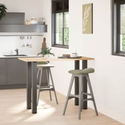 Berkfield Home Coffee Table Legs 4 pcs Anthracite 90-92 cm Steel in Black - thumbnail 3
