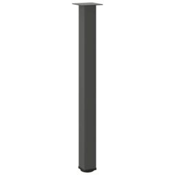 Berkfield Home Coffee Table Legs 4 pcs Anthracite 90-92 cm Steel in Black - thumbnail 4