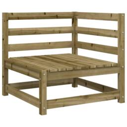 Berkfield Home 2 Piece Garden Sofa Set Impregnated Wood Pine in Brown - thumbnail 4