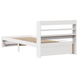 Berkfield Home Bed Frame with Headboard without Mattress White 90x200 cm - thumbnail 8