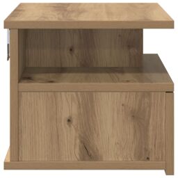 Berkfield Home Floating Nightstand Artisan Oak 40x31x27 cm Engineered Wood in Beige - Size: 40 x 31 x 27 cm - thumbnail 7