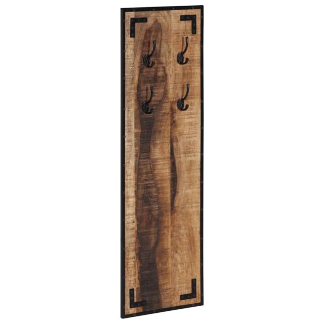 Berkfield Home Coat Rack 35x8x110 cm Solid Rough Wood Mango in Brown - Size: 35 x 8 x 110 cm - image 1