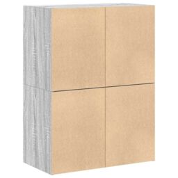 Berkfield Home Cabinets with 2 Drawers 2 pcs Grey Sonoma 60x31x40 cm Engineered Wood - Size: 60 x 31 x 40 cm - thumbnail 7