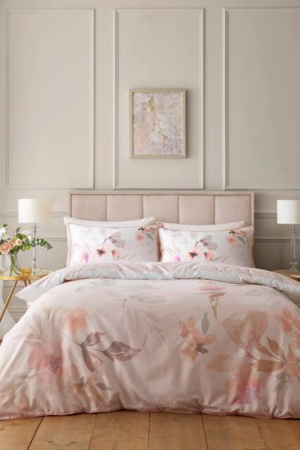 Soiree 'Mia Floral Blooms' 100% Cotton Duvet Cover Set in Natural - Size: Double - image 1