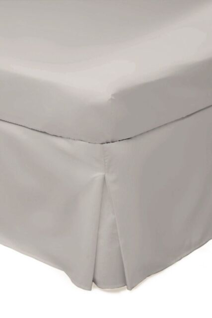 Belledorm Easy Care 200 Thread Count Cotton Polyester Percale Platform Valance in Ivory - Size: Small Double - image 1