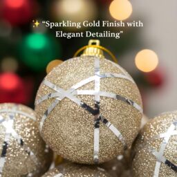 Shatchi 12Pcs Christmas 4cm Hanging Silver Baubles Soft Foam Glittered Shatterproof Pendant Ornaments Xmas Tree Decorations - thumbnail 3