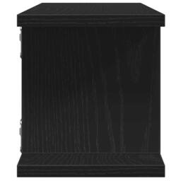 Berkfield Home Wall Shelves 2 pcs Black Oak 75x18x20 cm Engineered Wood - Size: 75 x 18 x 20 cm - thumbnail 7