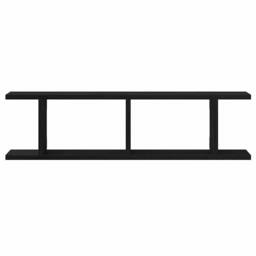 Berkfield Home Wall Shelves 2 pcs Black Oak 75x18x20 cm Engineered Wood - Size: 75 x 18 x 20 cm - thumbnail 6