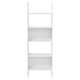 Berkfield Home Modern Book Cabinet White 60x35x180 cm Engineered Wood - Size: 60 x 35 x 180 cm - thumbnail 5