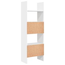Berkfield Home Modern Book Cabinet White 60x35x180 cm Engineered Wood - Size: 60 x 35 x 180 cm - thumbnail 7