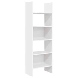 Berkfield Home Modern Book Cabinet White 60x35x180 cm Engineered Wood - Size: 60 x 35 x 180 cm - thumbnail 3