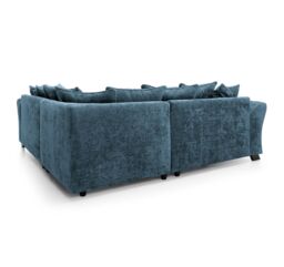 Abakus Direct Farrow Crushed Chenille Corner Sofa in Blue - thumbnail 4