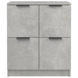 Berkfield Home Sideboards 2 pcs Concrete Grey 60x30x70 cm Engineered Wood - Size: 60 x 30 x 70 cm - thumbnail 4