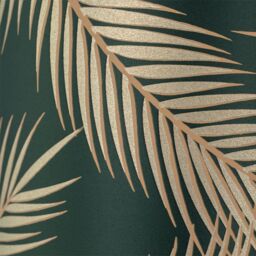First Choice Lighting Tropica - Chrome Tripod Table Lamp with Dark Green Leaf Embossed Shade in Silver - thumbnail 5