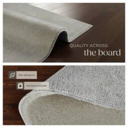 tectake Short Pile Carpet Soft Zone 200 X 290 Cm - Sand in Light Sand - Size: 200 cm x 290 cm - thumbnail 5