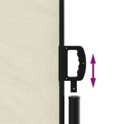 Berkfield Home Retractable Side Awning Cream 140x300 cm - thumbnail 6