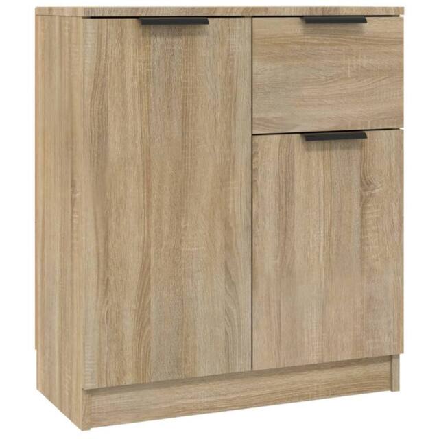 Berkfield Home Sideboard Sonoma oak 60x30x70 cm Engineered Wood in Light Tan - Size: 60 x 30 x 70 cm
