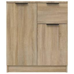 Berkfield Home Sideboard Sonoma oak 60x30x70 cm Engineered Wood in Light Tan - Size: 60 x 30 x 70 cm - thumbnail 6