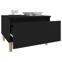 Berkfield Home Side Tables 2 pcs Black 50x46x35 cm Engineered Wood - Size: 50 x 46 x 35 cm - thumbnail 6