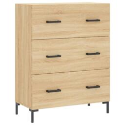 Berkfield Home Highboard Sonoma Oak 69.5x34x180 cm Engineered Wood in Brown - thumbnail 7