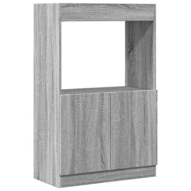 Berkfield Home Highboard Grey Sonoma 63x33x100 cm Engineered Wood - Size: 63 x 33 x 100 cm - image 1