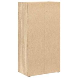 Berkfield Home Durable Bookcase Sonoma Oak 40x24x77 cm Engineered Wood in Light Oak - Size: 40 x 24 x 77 cm - thumbnail 7
