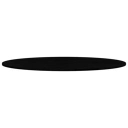 Berkfield Home Table Top Dark Brown 140x60x2 cm Solid Wood Oak Oval - Size: 140 x 60 x 2 cm - thumbnail 5