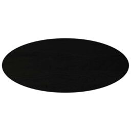 Berkfield Home Table Top Dark Brown 140x60x2 cm Solid Wood Oak Oval - Size: 140 x 60 x 2 cm - thumbnail 2