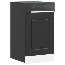 Berkfield Home Decorative Dishwasher Panel¬†Kalmar¬†Black 45x1.5x67 cm Engineere in Black - thumbnail 2