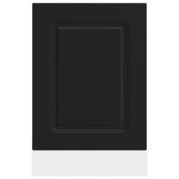 Berkfield Home Decorative Dishwasher Panel¬†Kalmar¬†Black 45x1.5x67 cm Engineere in Black - thumbnail 4