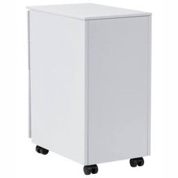 Wyld and Coco Light Grey Metal 3 Drawer Cabinet Lock and Castors W30 x D45 x H60cm - thumbnail 6