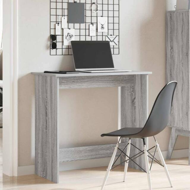 Berkfield Home Decorative Desk Grey Sonoma 80x40x75 cm Engineered Wood - Size: 80 x 40 x 75 cm - image 1