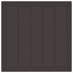 Berkfield Home Garden Dining Set Set of 3 Brown Plastic Resin Ergonomic - thumbnail 6