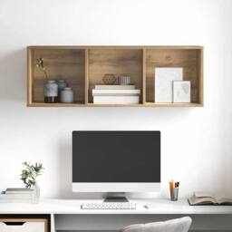 Berkfield Home TV Cabinet Artisan oak 37 x 37 x 107 cm Engineered wood in Brown - thumbnail 5
