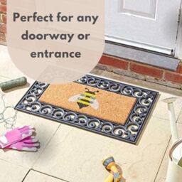 Marco Paul Non Slip Door Mat Insert - Buzz Buzz in Beige - Size: 230 cm x 160 cm - thumbnail 5