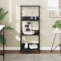 Berkfield Home Bookshelf Black 50x33x117.5 cm Engineered Wood - thumbnail 2