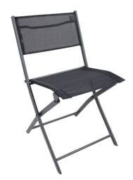 VCM 2-piece garden chair Folding chair Sumila in Black - thumbnail 5