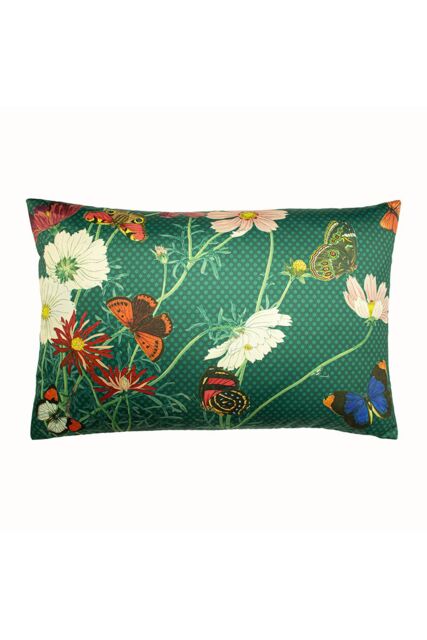 Paoletti Wild Fauna Botanical Cushion in Emerald - Size: 40 cm x 60 cm - image 1