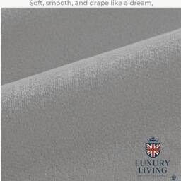 Luxury Living Montreal Taped Top Curtains in Grey - Size: 167 cm width x 137 cm drop - thumbnail 3