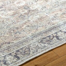 Livabliss Becki Owens Darling-Washable Brown Pink Traditional Vintage Boho Living Dining Rug in Grey - Size: 200 cm x 275 cm - thumbnail 3